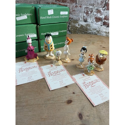 139 - Beswick The Flintstones Figurines Boxed. some COA's. Fred, Wilma, Dino, BamBam, Barney, Betty & Pebb... 