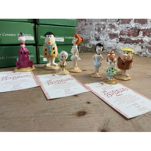 139 - Beswick The Flintstones Figurines Boxed. some COA's. Fred, Wilma, Dino, BamBam, Barney, Betty & Pebb... 