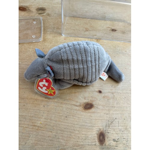 31 - Tank The Armadillo TY Beanie Baby 4th Generation Tags