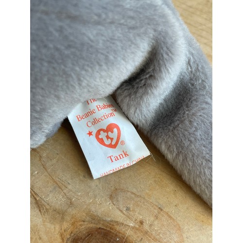 31 - Tank The Armadillo TY Beanie Baby 4th Generation Tags