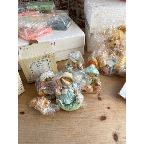 33 - Large Collection Of Cherished Teddies Inc. Money Box, Large Figure, The Family Set, Nursery Rhyme Bo... 