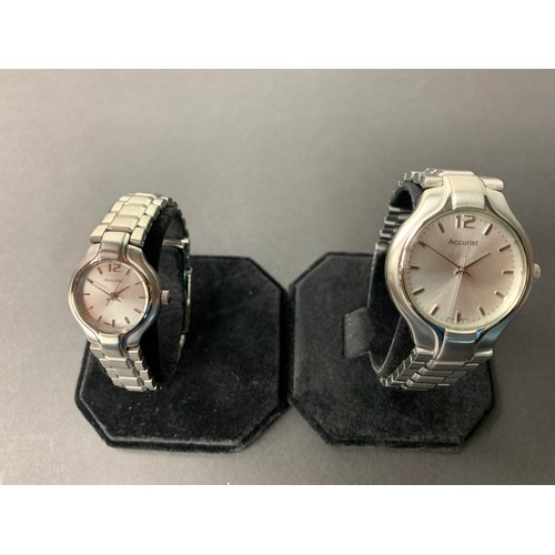 73 - As New His and Hers Accurist Watches