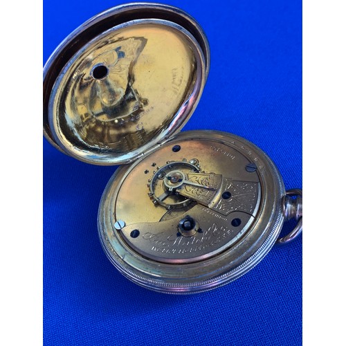 76 - 1913 Waltham Watch co. Gold Plated Double Hunter Pocket Watch