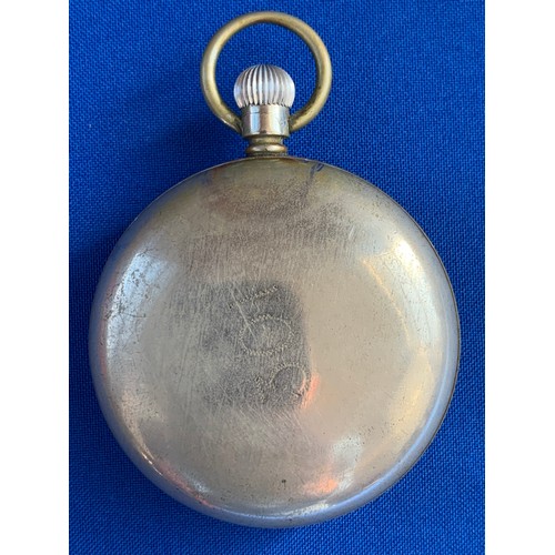 77 - Railway or possibly Military Issue Swiss Made Pocket Watch marked 301 to case