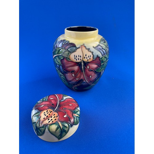 96 - Moorcroft Simeon Design Ginger Jar Signed WM