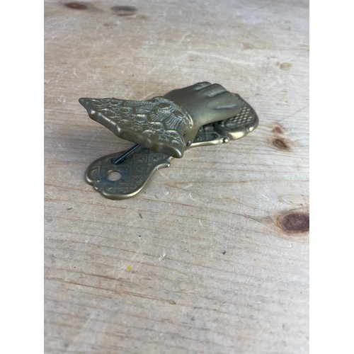 234 - Brass Hand Door Knocker