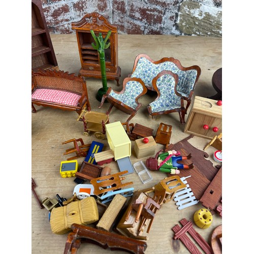 48 - Dolls House Furniture & Some Playmobil Items