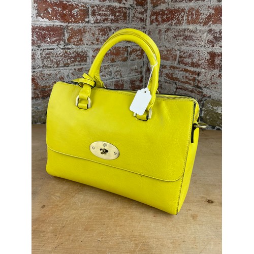 297 - Ladies Yellow Handbag & Purse As New