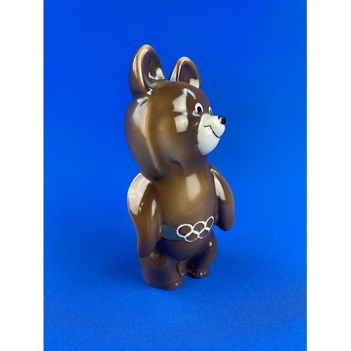 100 - olympic Games Porcelain MISHA The Mascot Figure. USSR Olympic Games Moscow