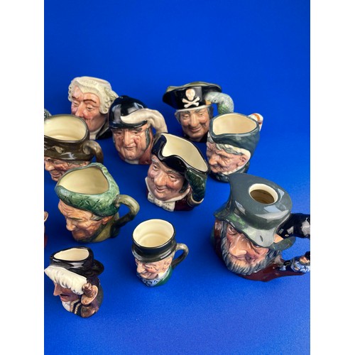 104 - 20 Small Royal Doulton Toby Jugs