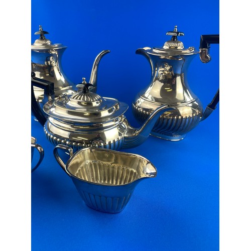 241 - Quality Silver Plate Tea & Coffee Set By EHP Sheffield