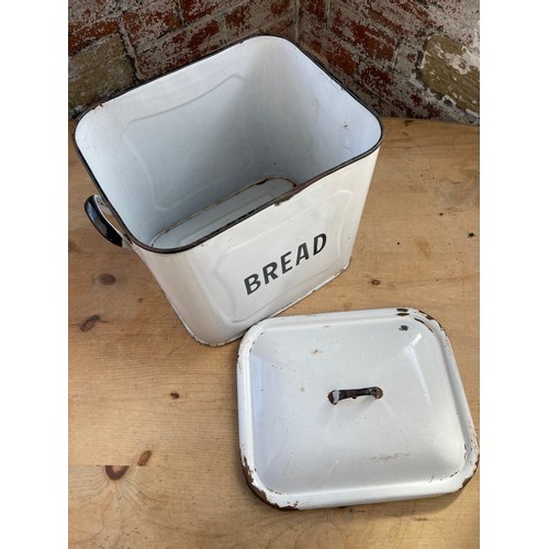 209 - Vintage Enamel Bread Bin