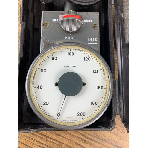 332 - Smiths Venture ATH.7 Tachometer, Moore and Wright Callipers etc.