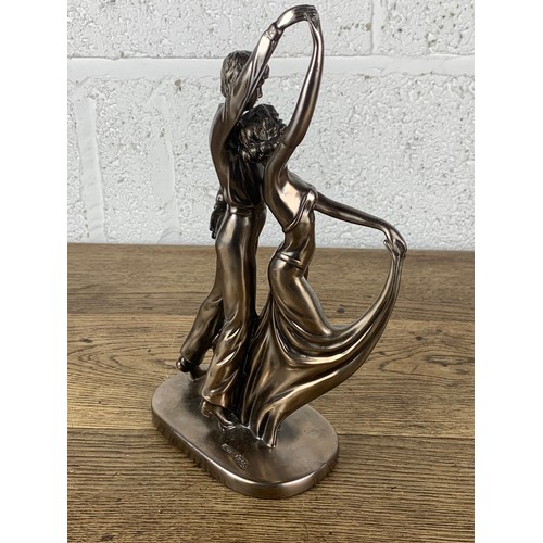 196 - Crosa Dancing Couple Bronze Effect Figurine