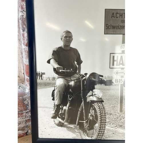 174 - Well Framed Steve McQueen, The Great Escape Poster