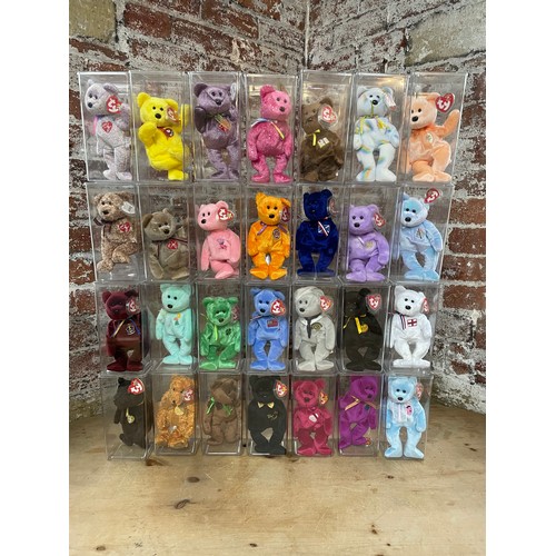 44 - Pristine Collection of 28 TY Beanie Babies Some Rare