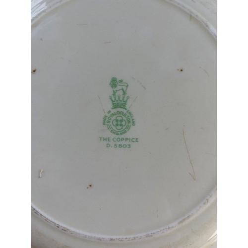 141 - A Quantity Of Royal Doulton Tea/Dinner Ware In The Coppice Pattern