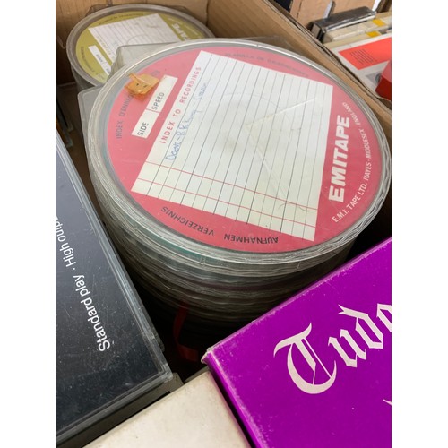 345 - Very Large Collection of Boxed Reel to Reel Audio Tapes