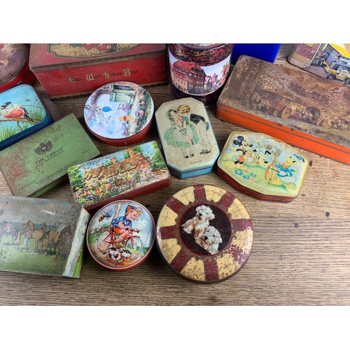 289 - Very Large collection of Vintage Tins inc Disney, Winnie the Pooh etc.