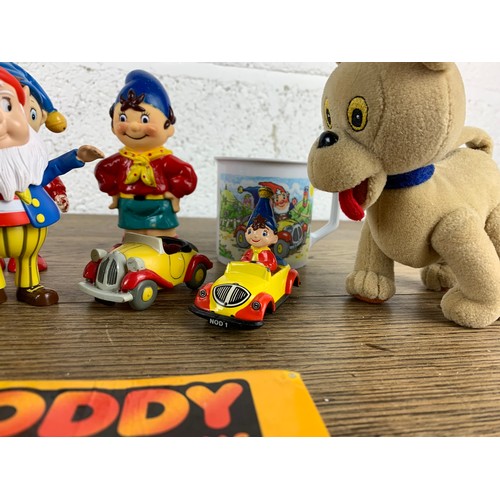 51 - Collectable Noddy characters and Vintage Book