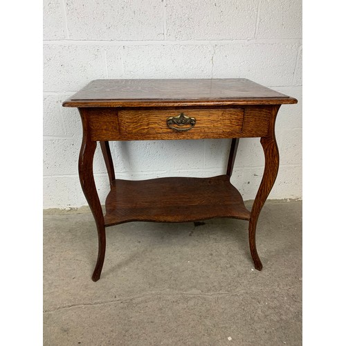 396 - Attractive Console Table with Nice Grain - Leg a/f