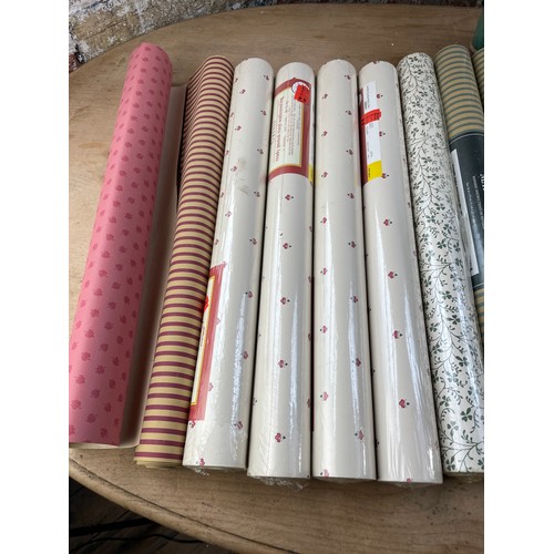 390 - 20 Rolls Of Laura Ashley Wallpaper 16 Still Cellophane Wrapped