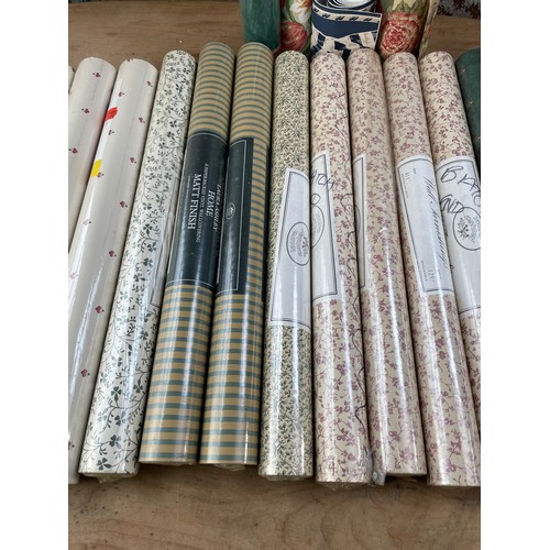 390 - 20 Rolls Of Laura Ashley Wallpaper 16 Still Cellophane Wrapped