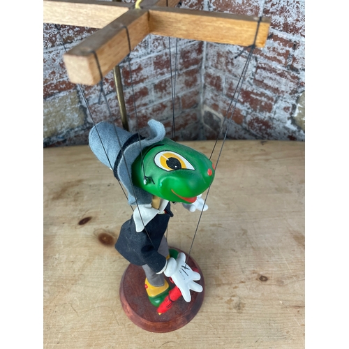 93 - Vintage Limited Edition Jiminy Cricket Pelham Pupped With Display Stand