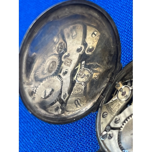 21 - WW1 Officers Trench Watch. 925 Sterling Silver With London 1917 Import Mark. 15 Jewel Swiss Movement... 