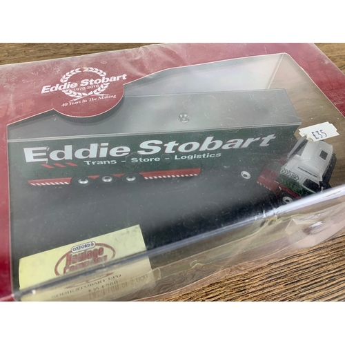 62 - Unopened Oxford Haulage Eddie Stobart 1:76 Scale Limited Edition Truck