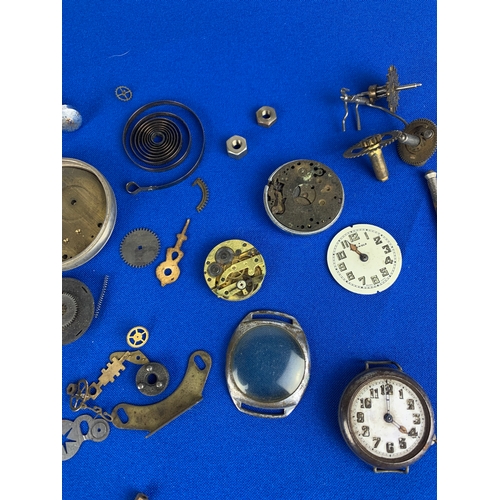 23 - Various vintage Watch and Pocket Watch Spare Parts