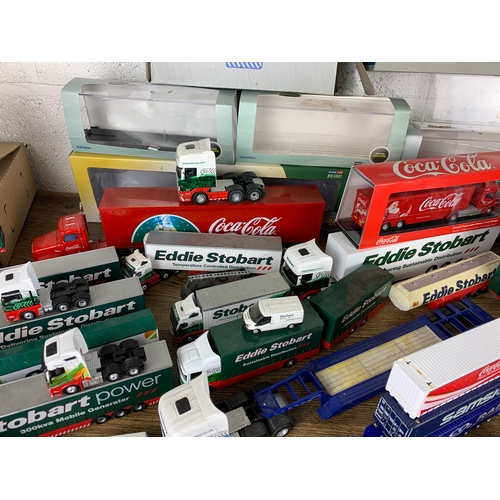 68A - Absolutely Huge collection of Eddie Stobart Tractor and Trailer Units.  Various Scales and Makes.  D... 