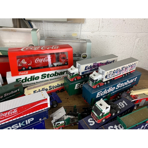 68A - Absolutely Huge collection of Eddie Stobart Tractor and Trailer Units.  Various Scales and Makes.  D... 