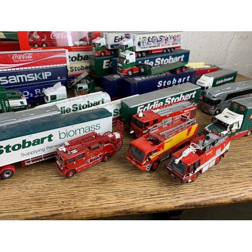 68A - Absolutely Huge collection of Eddie Stobart Tractor and Trailer Units.  Various Scales and Makes.  D... 