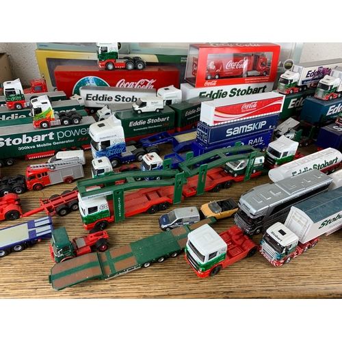 68A - Absolutely Huge collection of Eddie Stobart Tractor and Trailer Units.  Various Scales and Makes.  D... 