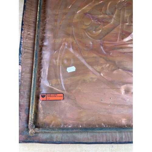 356 - Modernist Copper Relief by Franco Bastianello Studio Laurana Rame D'Arte