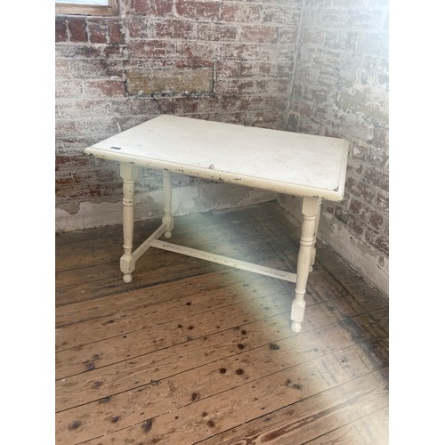 427 - Painted Vintage Wooden Pub Table