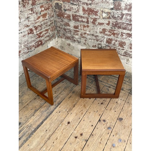 430 - Pair of Teak Mid Century Pye Franklin Side Tables