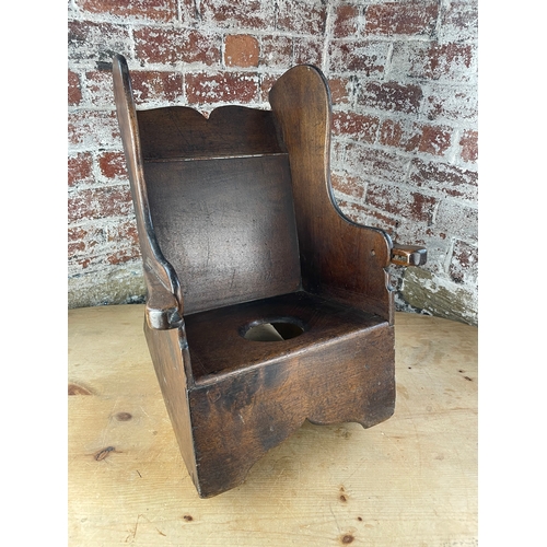 435 - 18th Century Children's Rocking Commode