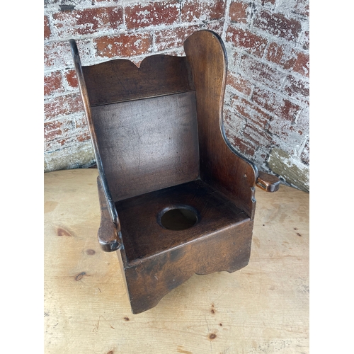 435 - 18th Century Children's Rocking Commode