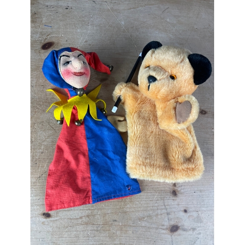 110 - Patsy B Marketing Sooty Puppet & Vintage Punch Puppet