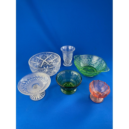 41 - Group Of Vintage & Antique Glassware