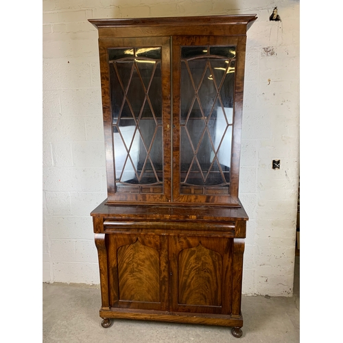 445 - Large Antique Display Cabinet