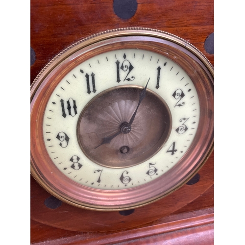 57 - Vintage Wooden Propeller Boss Mantle Clock.