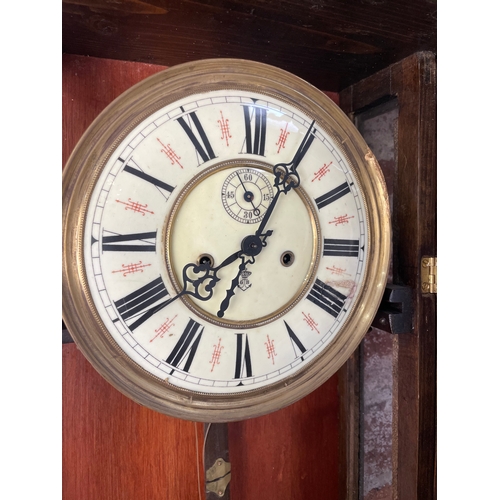 60 - Antique Vienna, Gustav Becker Wall Clock.