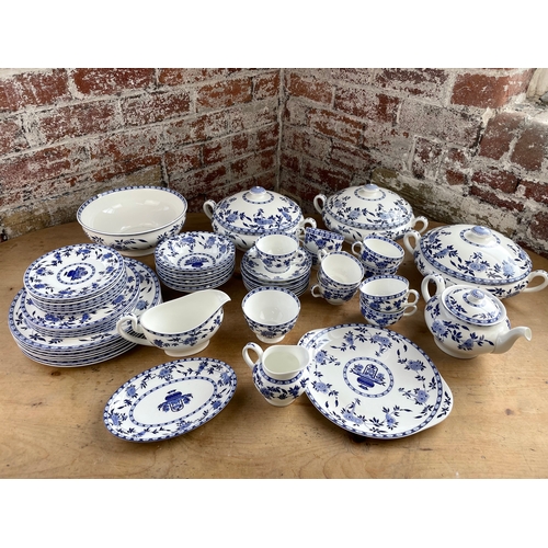 168 - Large Minton Blue Delft Dinner Service