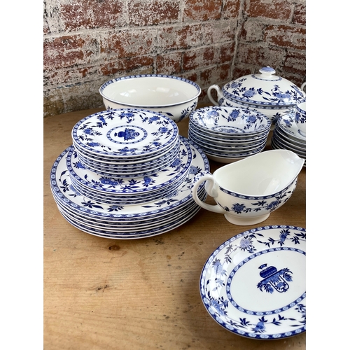 168 - Large Minton Blue Delft Dinner Service