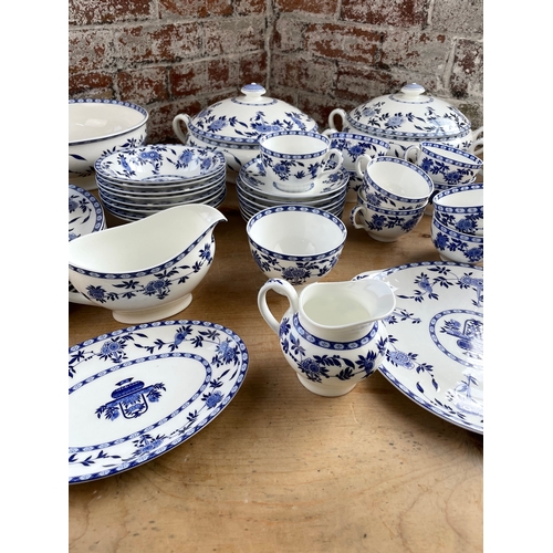 168 - Large Minton Blue Delft Dinner Service