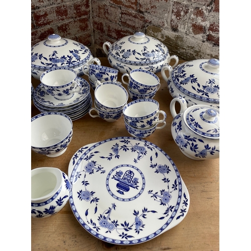 168 - Large Minton Blue Delft Dinner Service