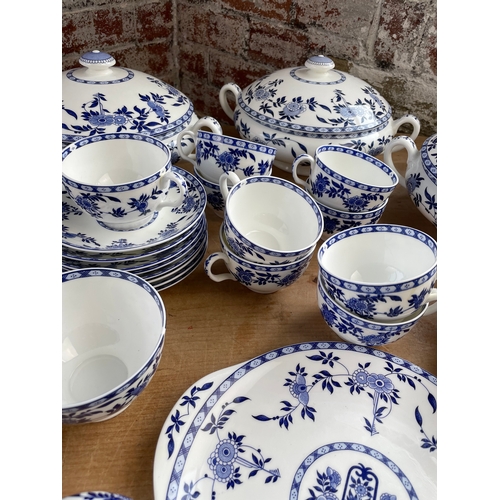 168 - Large Minton Blue Delft Dinner Service